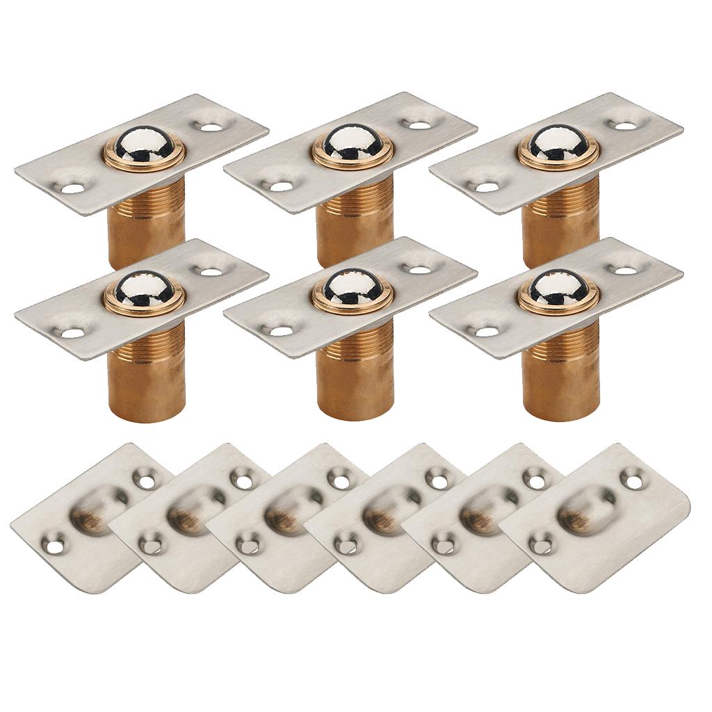 6x Adjustable Roller Ball Door Spring Catch Lock Latch Stainless Steel