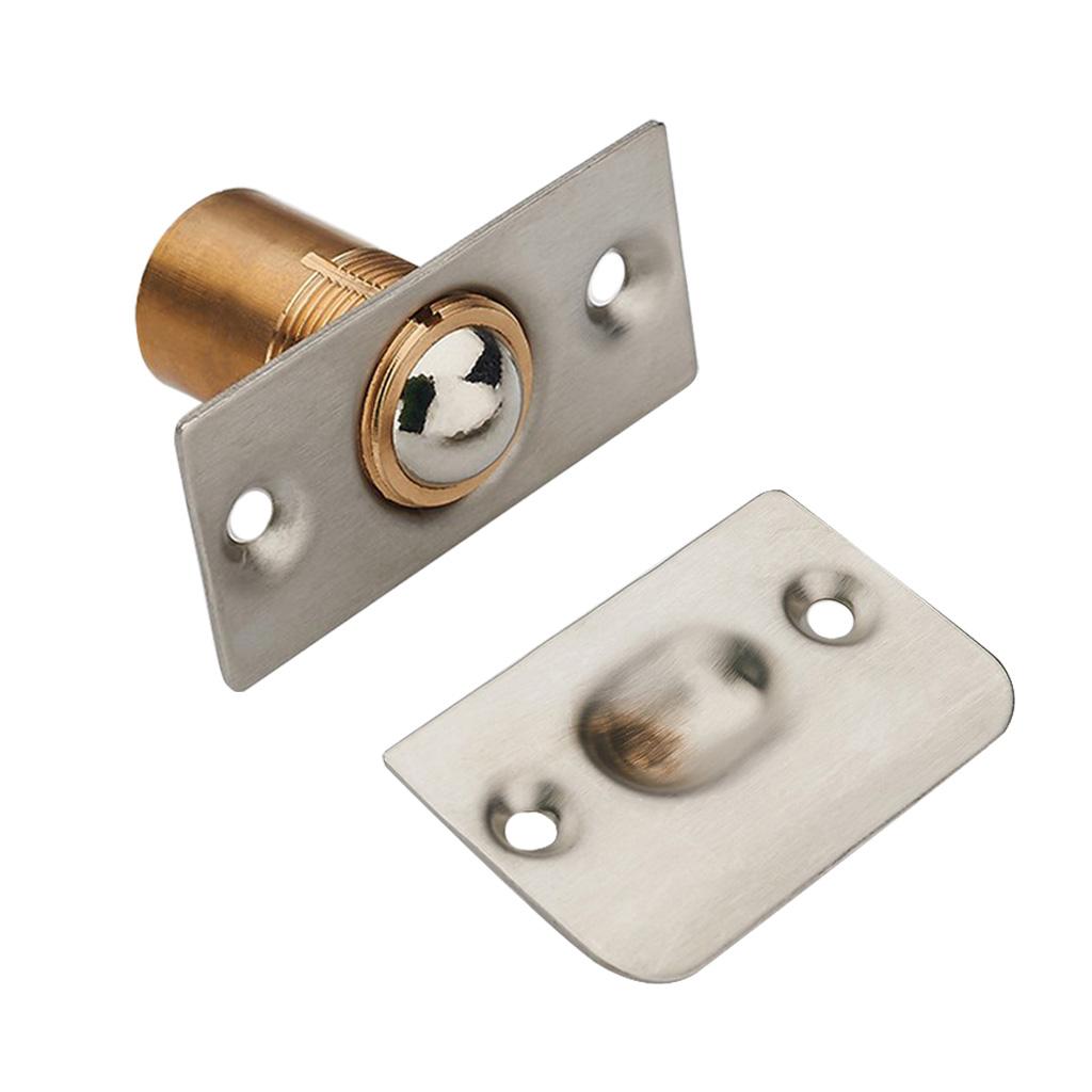 12x Adjustable Roller Ball Door Spring Catch Lock Latch Stainless Steel