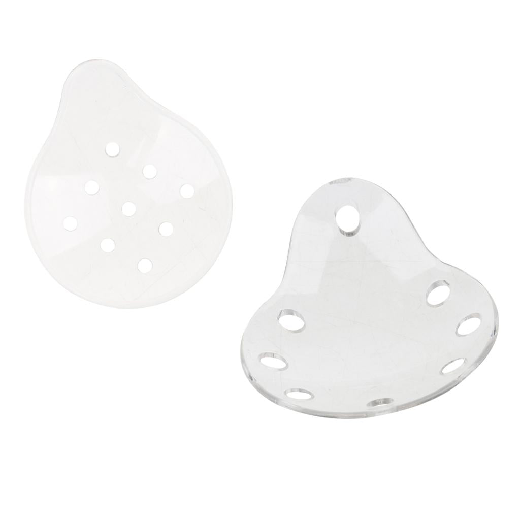 2 Pieces Ventilated Eye Care Eye Shield w/ Holes No Cloth Cover 8+9 Holes
