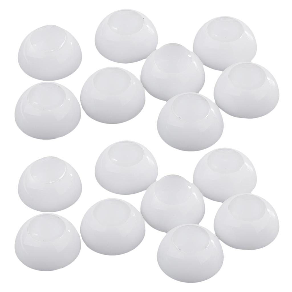 8 Pairs Half Round Hollow Doll Eyes Separate Iris Dolls for Dollfie DIY