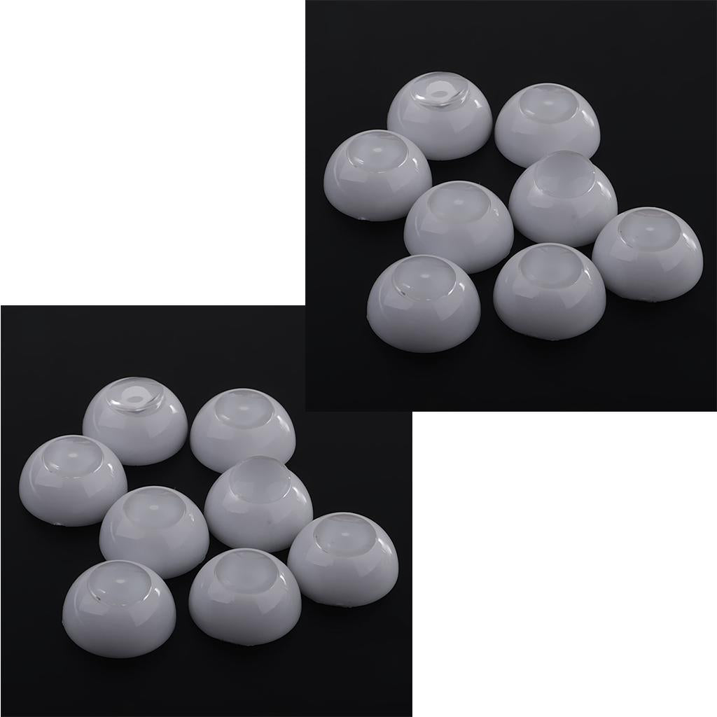 8 Pairs Half Round Hollow Doll Eyes Separate Iris Dolls for Dollfie DIY