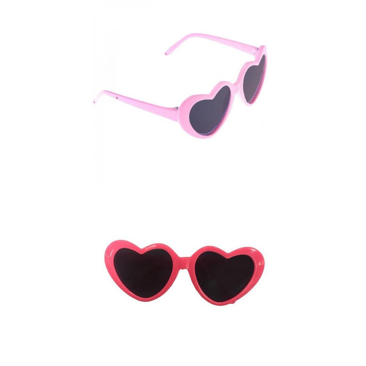 2pcs 18'' Doll Heart Frame Glasses Sunglasses for Dolls Accs