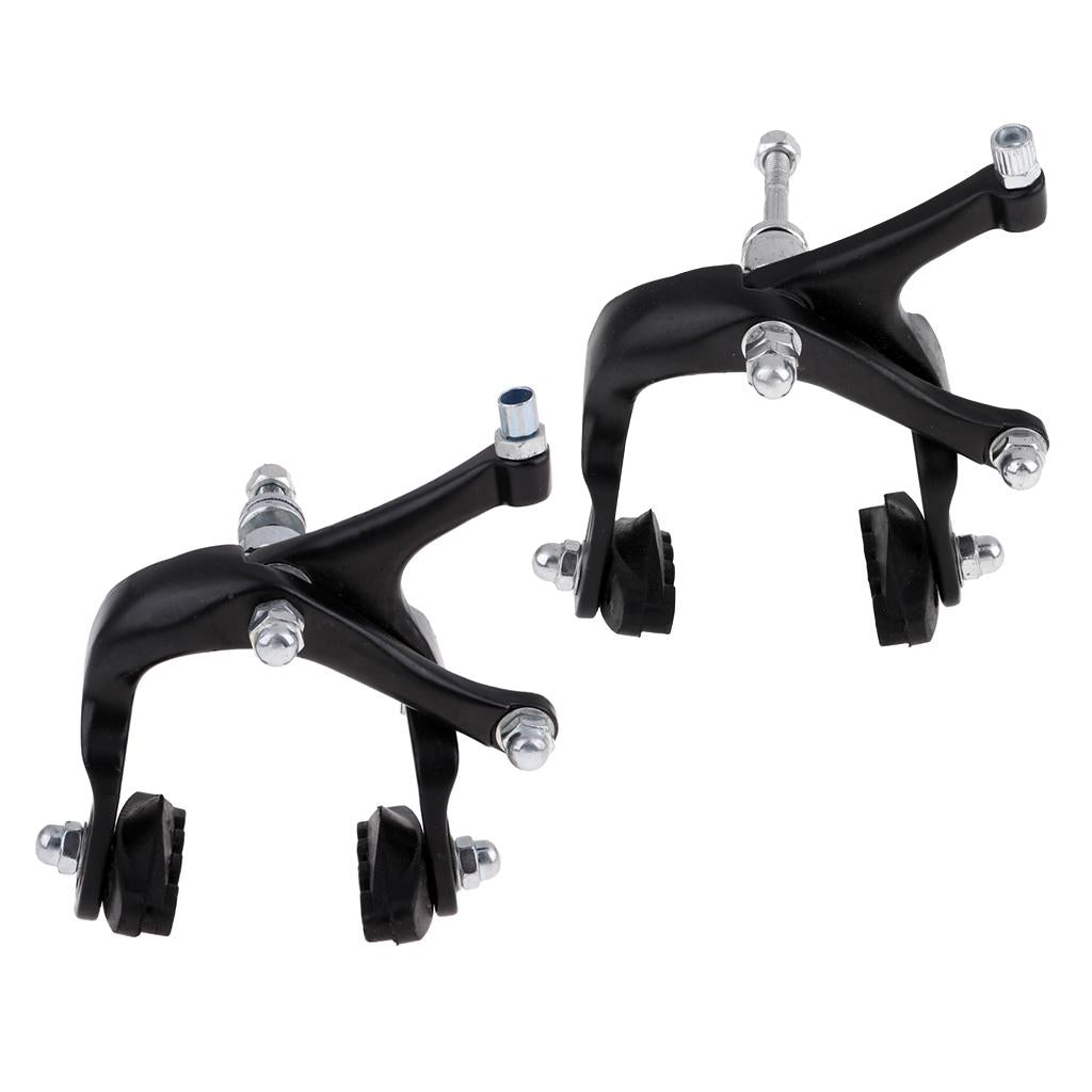 Bike Front Rear Side Pull Brake Set Long Arms Clamp Bike Lever Cable Housing