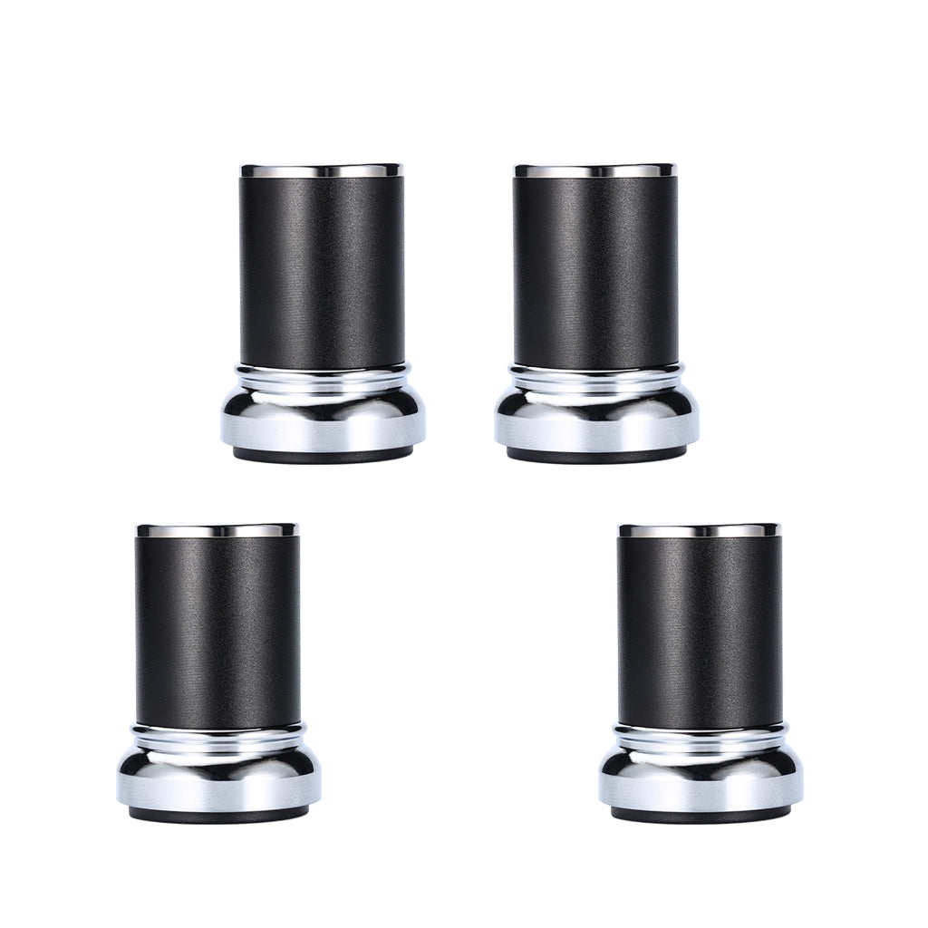 4Pcs Alloy Furniture Legs Tables Sofa Feet with Rubber Base Height 8cm