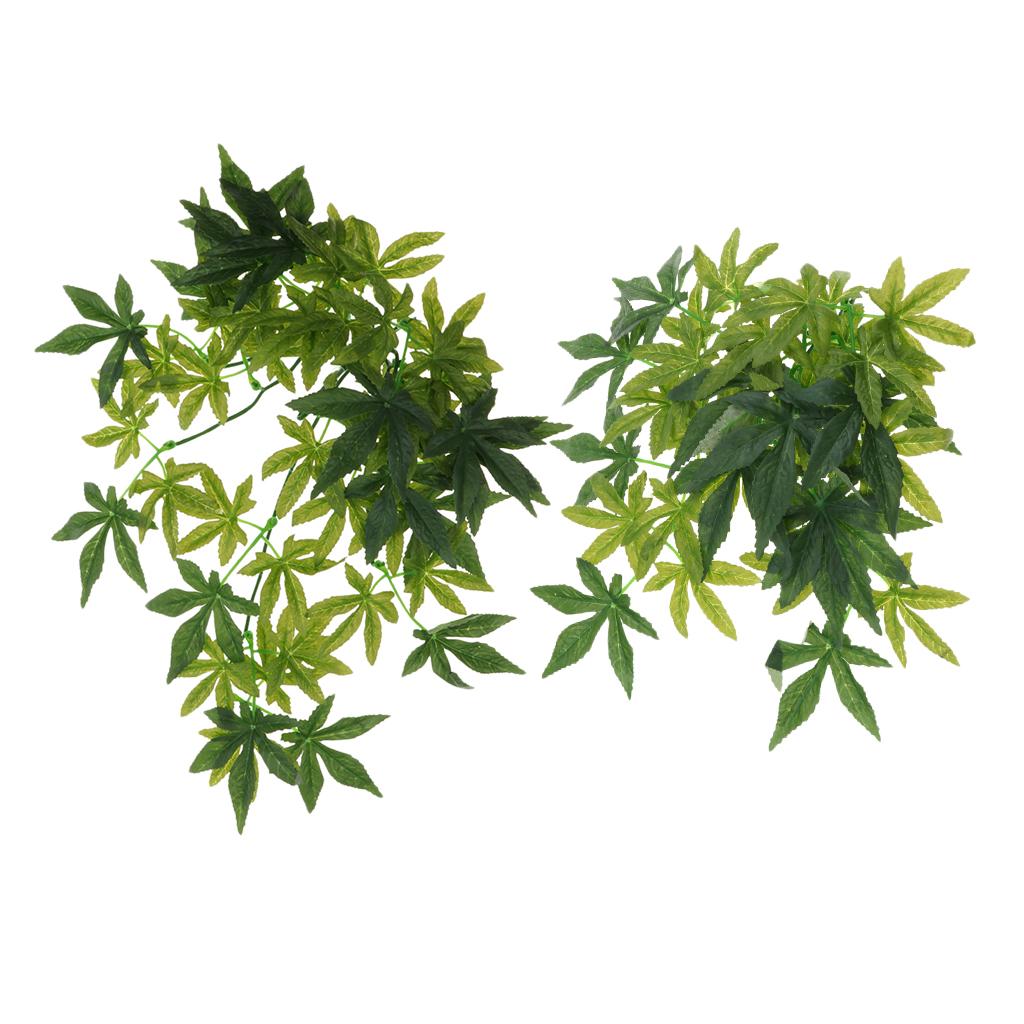 2Pcs Bendable Reptiles Vine Jungle Climber Vines Artificial Decor 30cm &40cm
