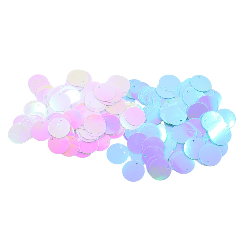 260pcs DIY Shiny Round Loose Sequins Paillettes Sewing Craft 16mm