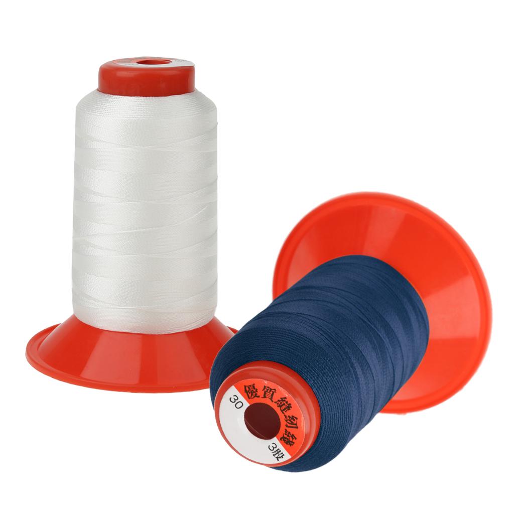 2 Roll 500 Meters Strong Bonded Nylon Threads for Tent Backpack Sewing Cord