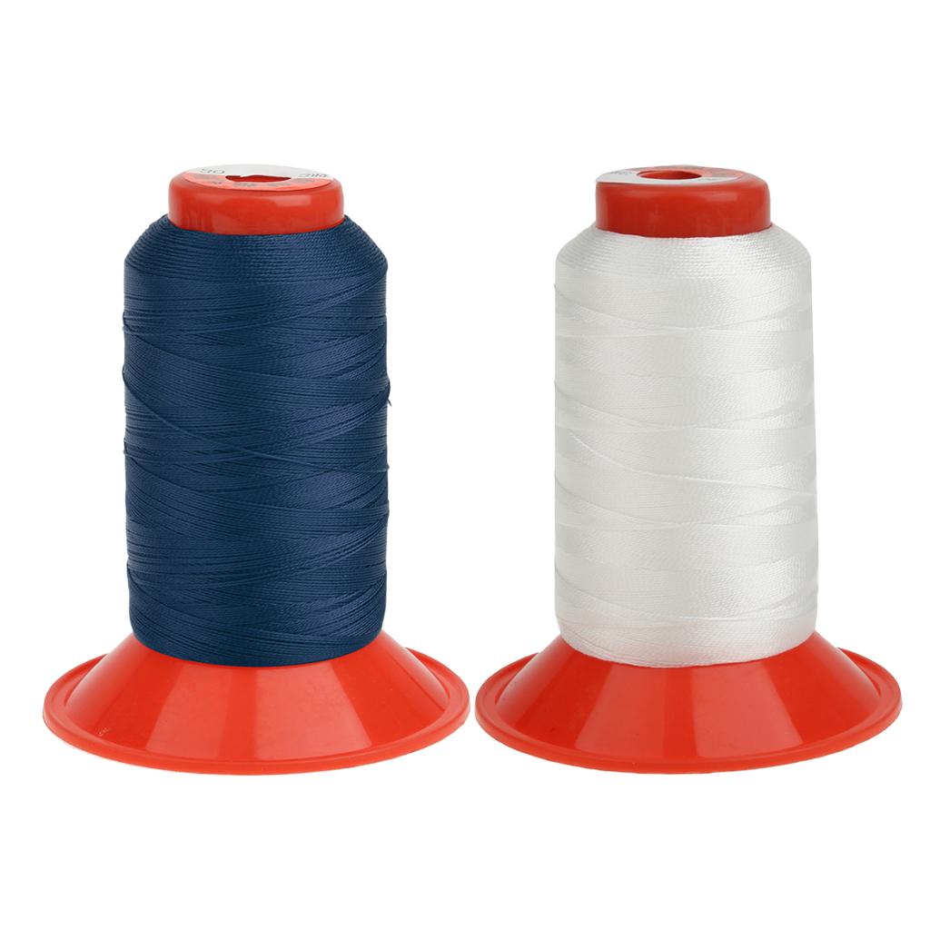 2 Roll 500 Meters Strong Bonded Nylon Threads for Tent Backpack Sewing Cord
