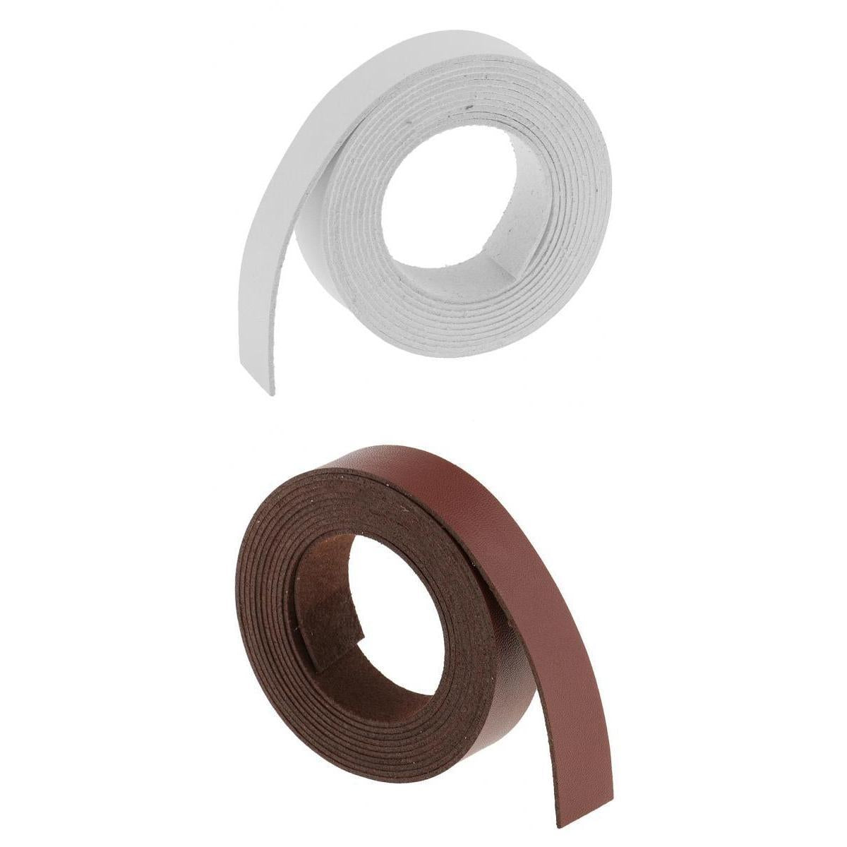 2 Roll Leather Crafts Microfiber Strap for DIY Garment Accessories - 2m 20mm