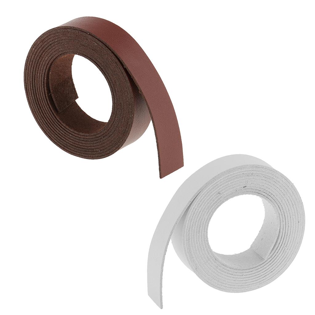 2 Roll Leather Crafts Microfiber Strap for DIY Garment Accessories - 2m 20mm