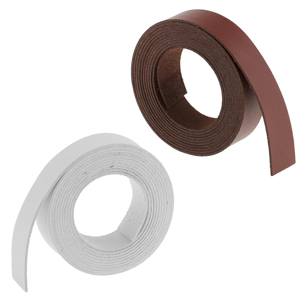 2 Roll Leather Crafts Microfiber Strap for DIY Garment Accessories - 2m 20mm