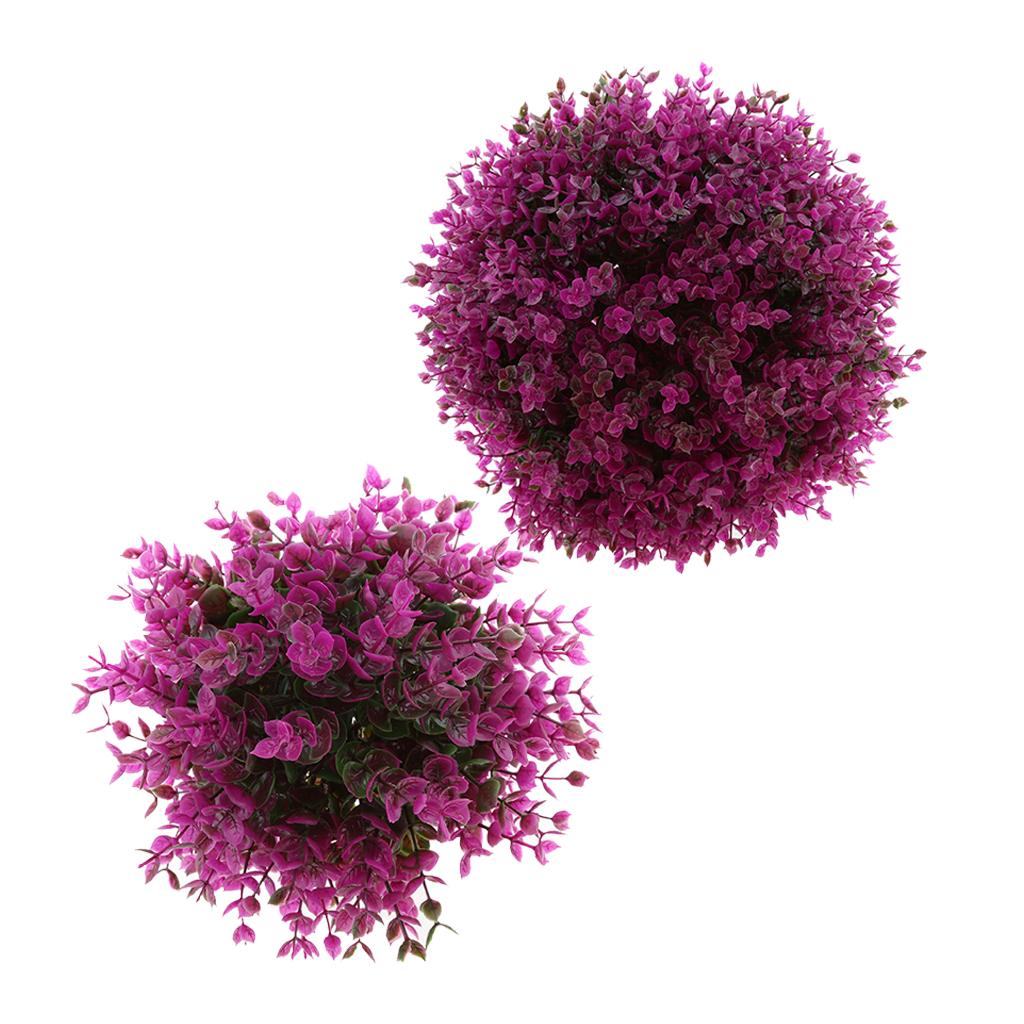 2 x Artificial Topiary Ball Decorative Garden Pant Ball Home Decor 19 & 29cm