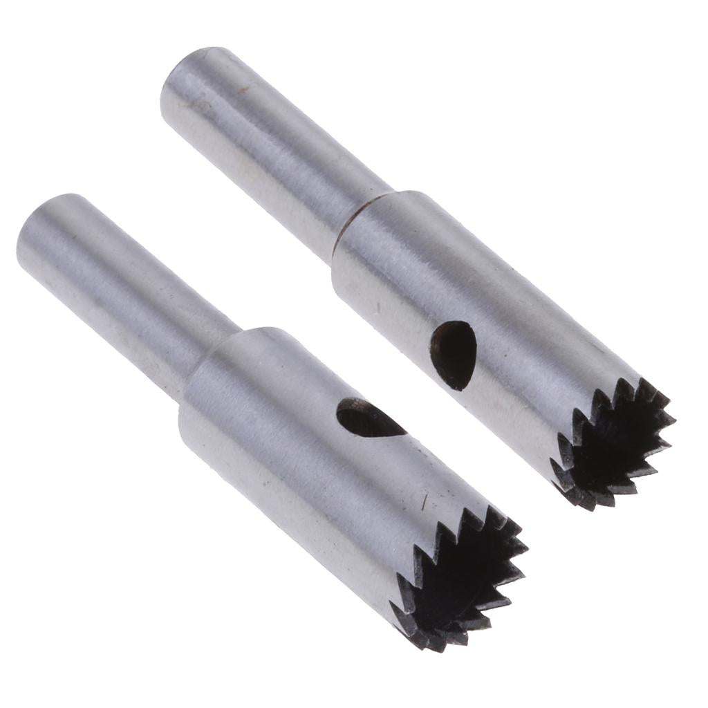 2pcs Carbide Drill Bit Buddha Beads Solid Ball Wood Cutter 10 & 8mm