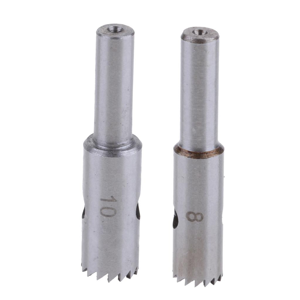 2pcs Carbide Drill Bit Buddha Beads Solid Ball Wood Cutter 10 & 8mm