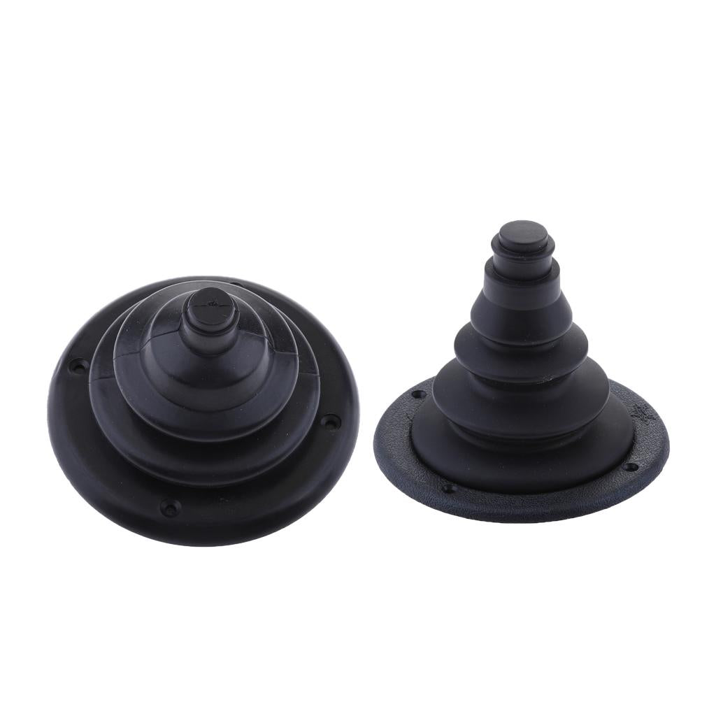 70mm 105mm Rigging and Cable Boot for Boats - Rigging Hole Cover Black