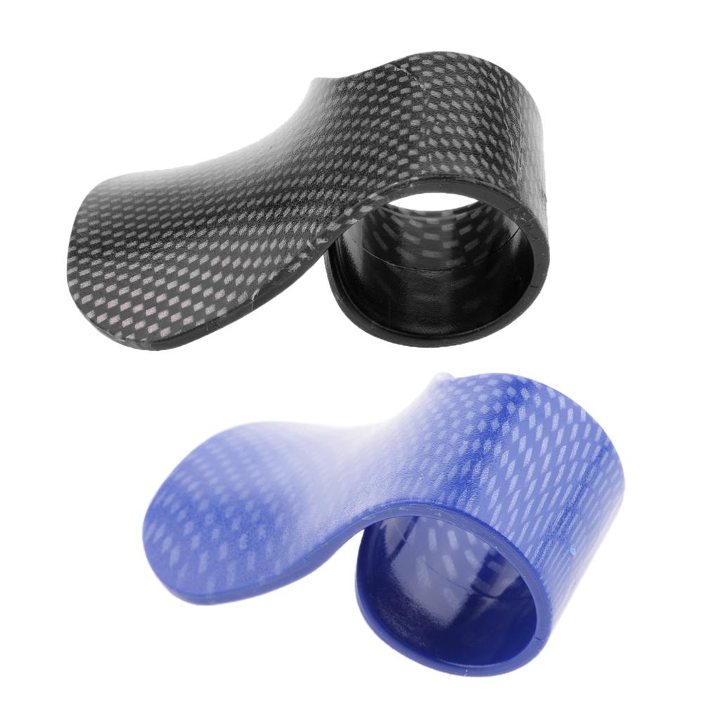 Carbon Throttle Assist Clip Clamp Wrist Rest Cruise Control Grips Black Blue