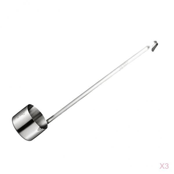 3pcs Wine Dipper Beer Pouring Measure Spoon Hanging Sauce Ladle 50ml