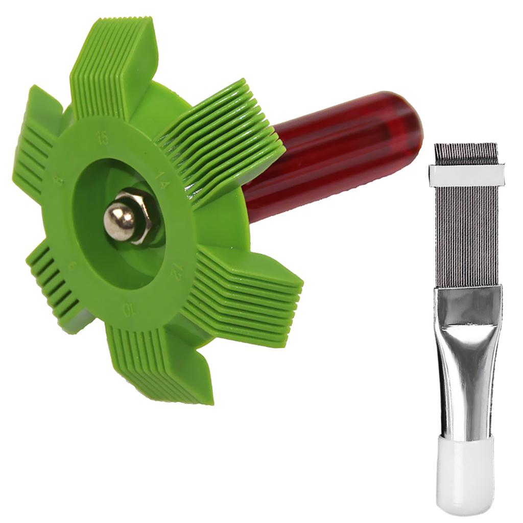 2pack Fin Comb For Air Conditioner Blade Cooling Straightening Cleaning Tool