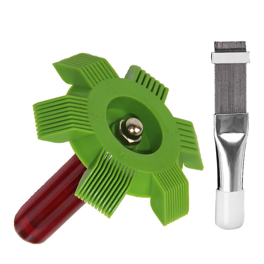 2pack Fin Comb For Air Conditioner Blade Cooling Straightening Cleaning Tool