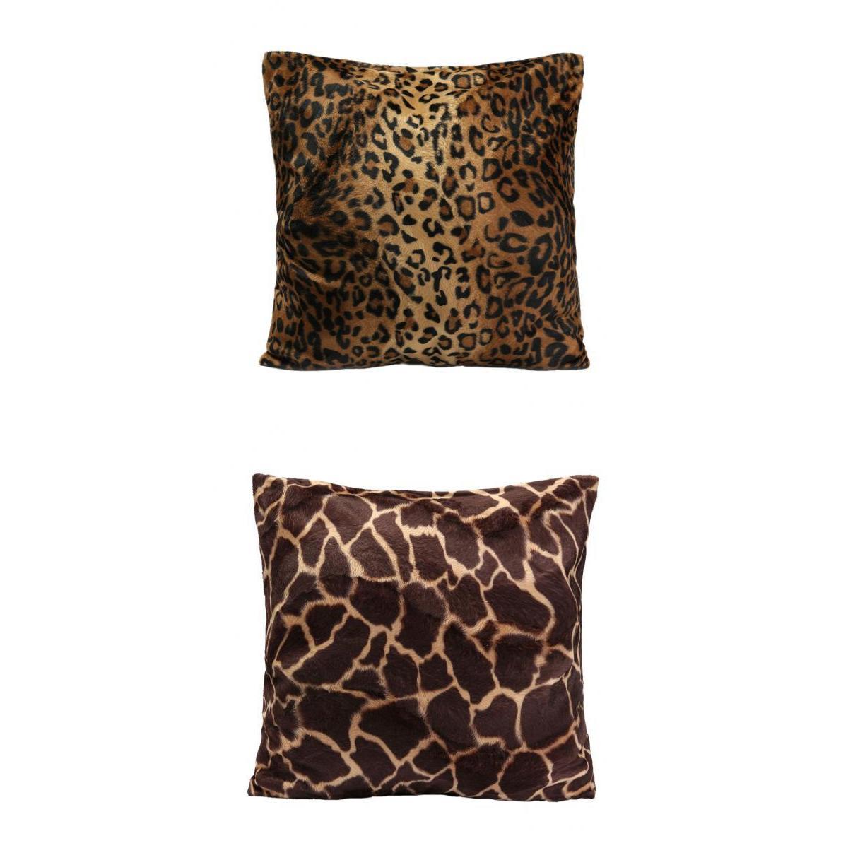 45x45cm Animal Print Pillow Case Leopard Zebra Sofa Car Cushion Cover Set