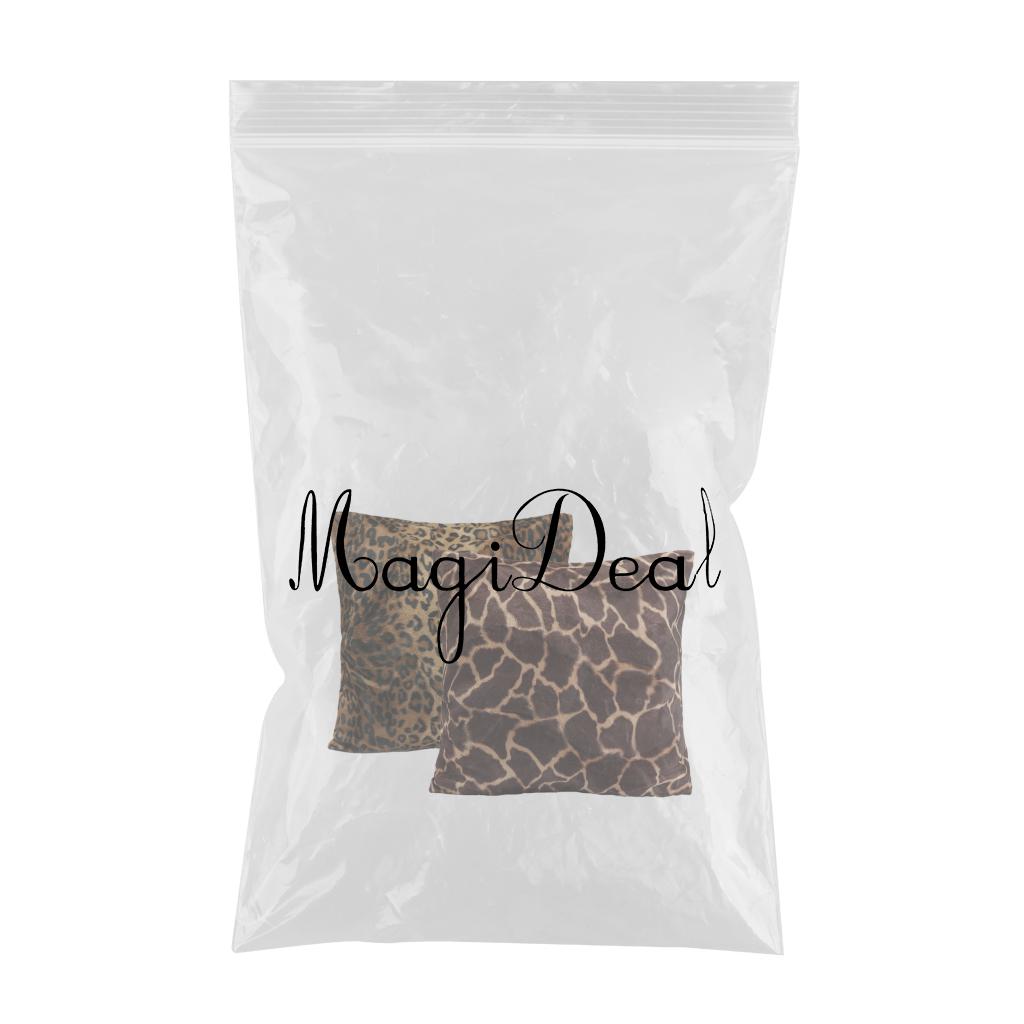 45x45cm Animal Print Pillow Case Leopard Zebra Sofa Car Cushion Cover Set