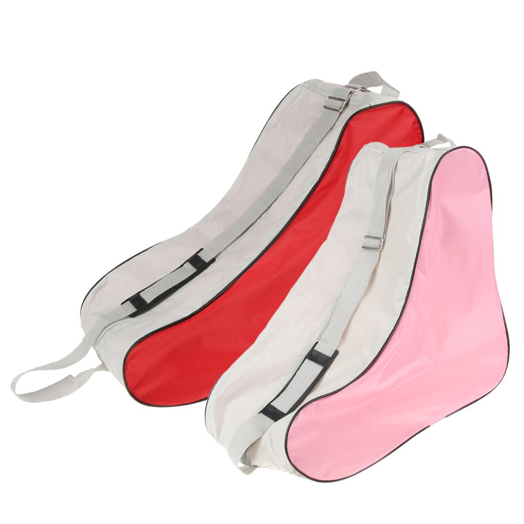2pcs Roller Skates Storage Bag Inline Skates Skating Boots Carrier Backpack