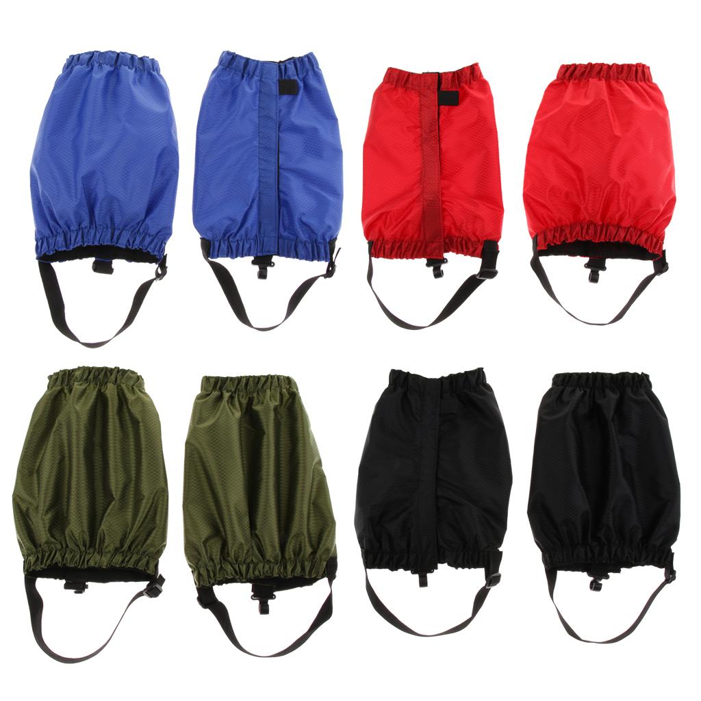 4 Pairs Outdoor Waterproof Ankle Walking Low Gaiters Boots Snow Leg Guard