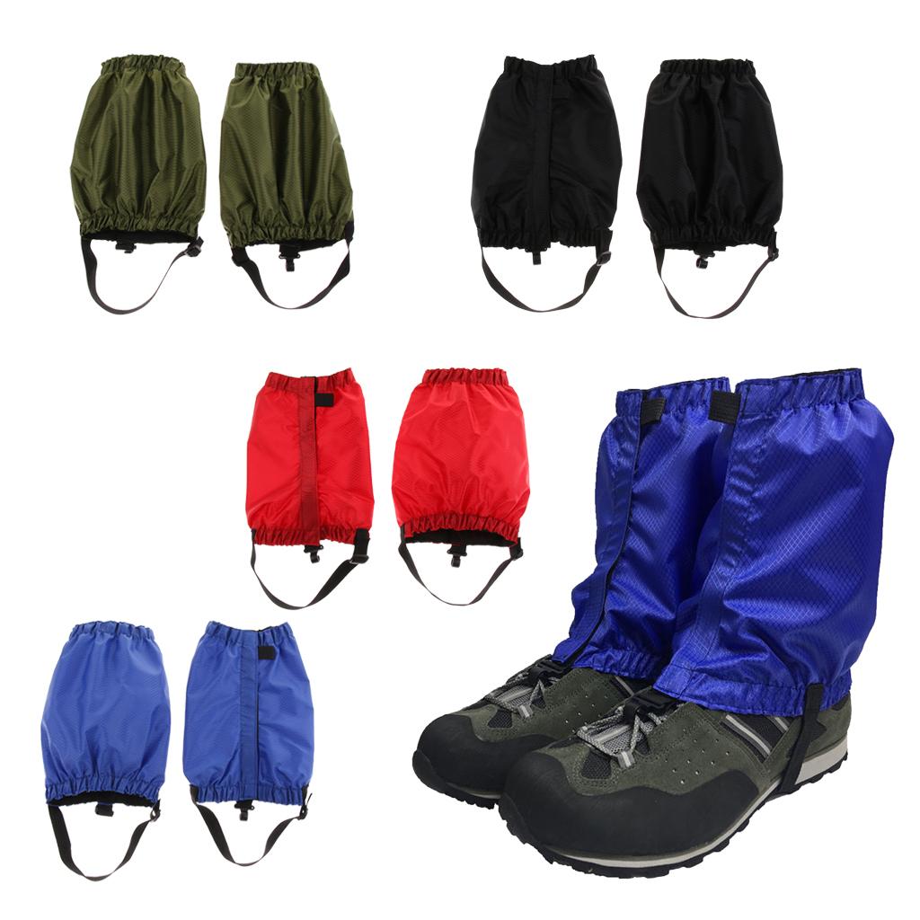 4 Pairs Outdoor Waterproof Ankle Walking Low Gaiters Boots Snow Leg Guard