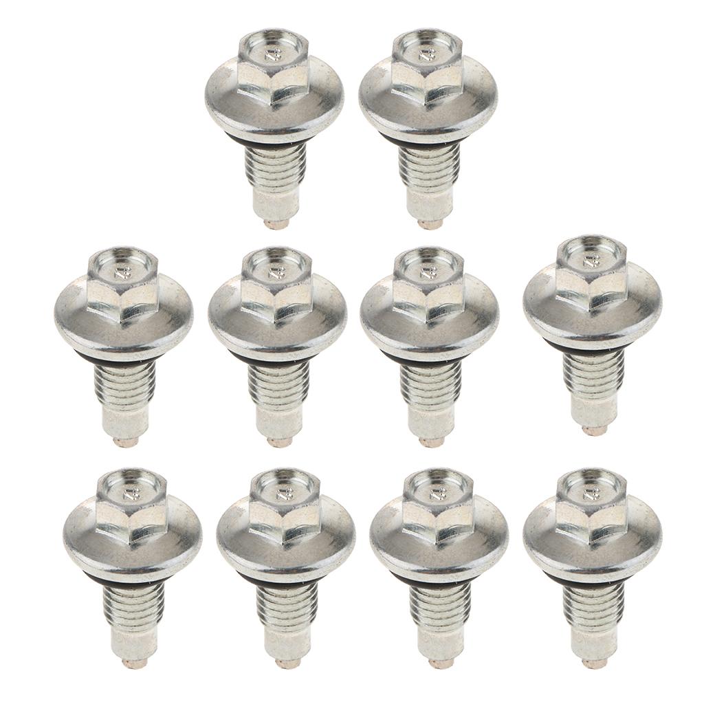 10X Magnetic Oil Pan Drain Plug Bolt & Gasket for Chevy Tahoe
