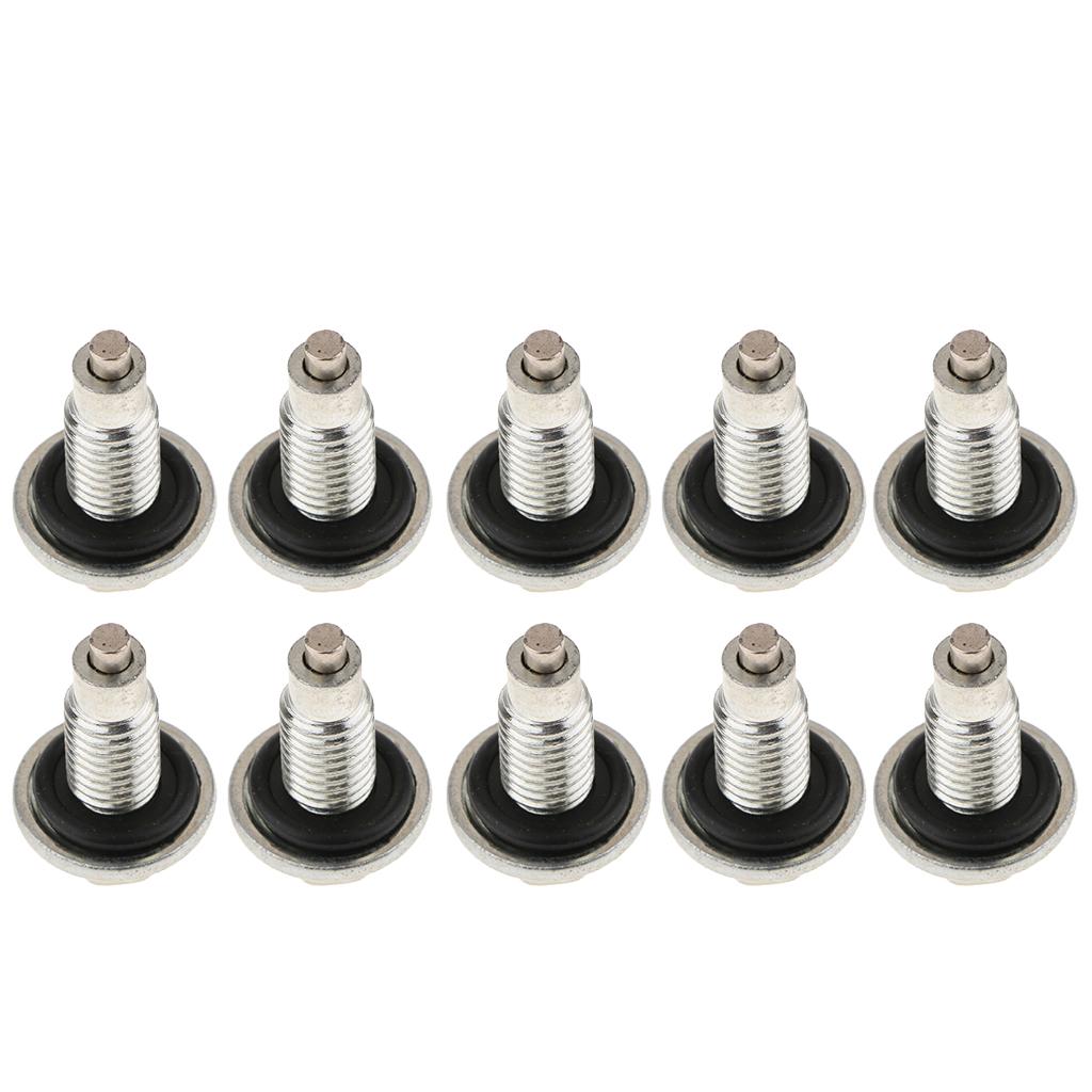 10X Magnetic Oil Pan Drain Plug Bolt & Gasket for Chevy Tahoe