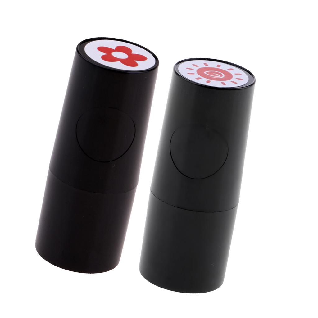 2Pcs Colorfast Golf Ball Stamper Marker Club Accessories Golfer Training Aid