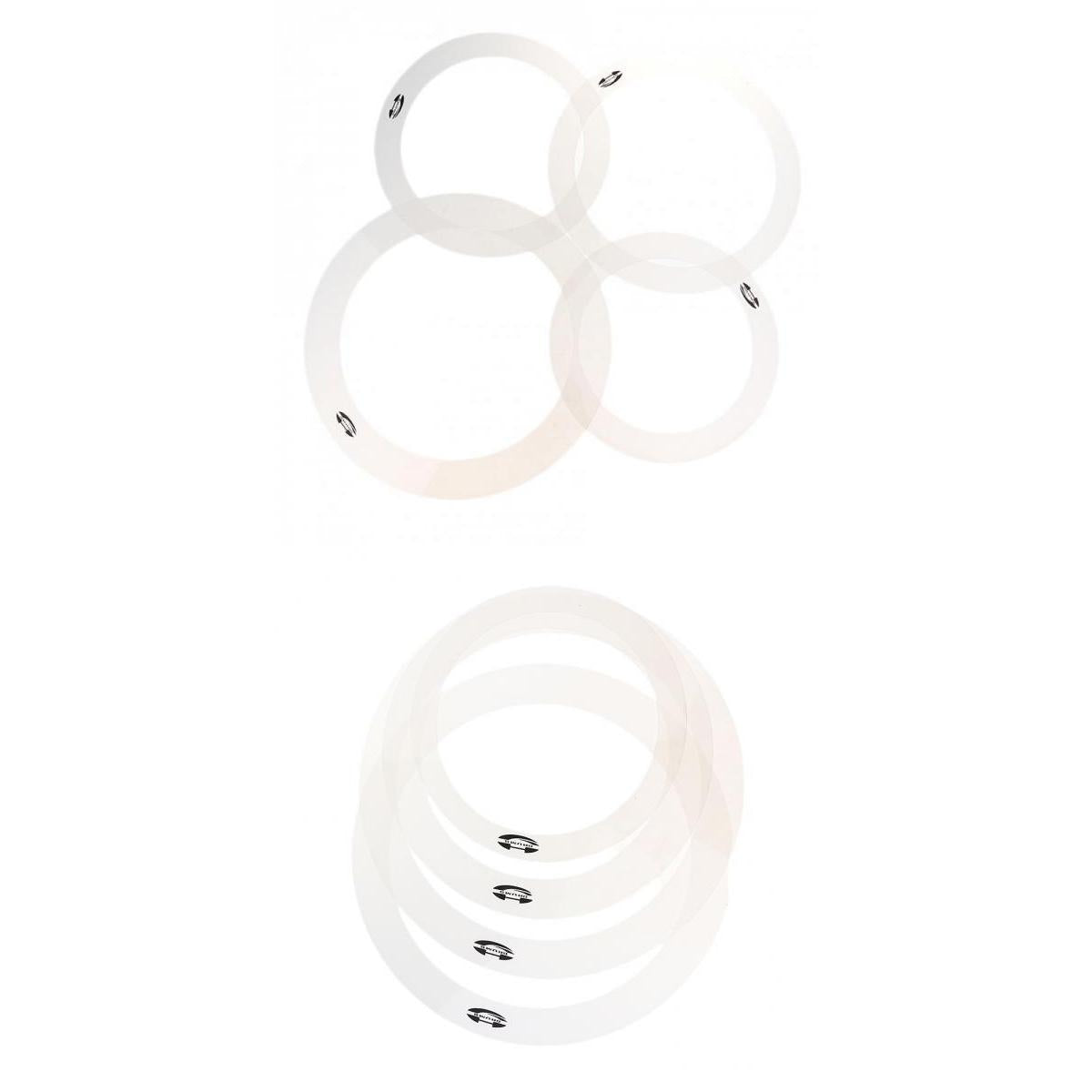 2 Packs Drum Muffler Dampening Tone Control Rings for Percussion Instrument