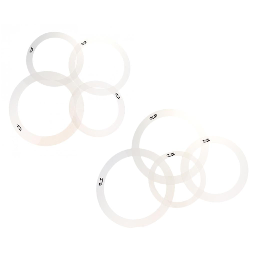 2 Packs Drum Muffler Dampening Tone Control Rings for Percussion Instrument