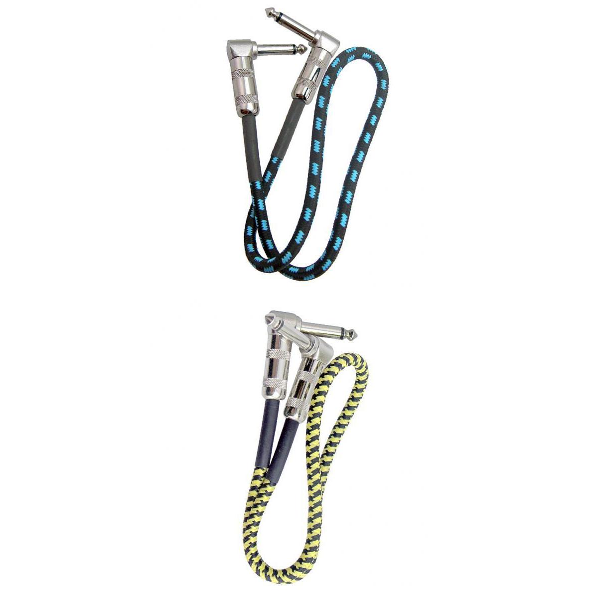 2x Anti-noise Guitar Cable Effect Pedal Cable Short Audio Connection Cable
