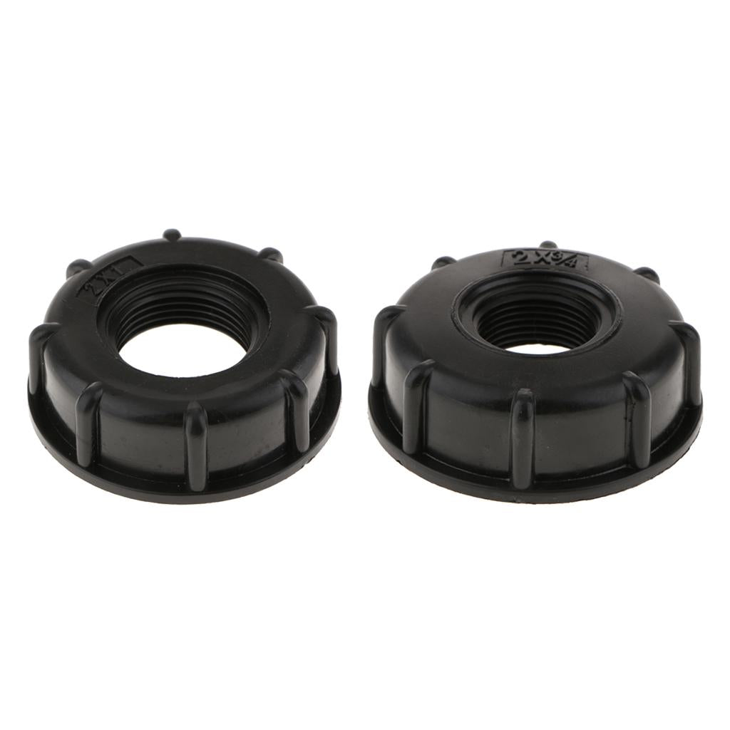 2pcs IBC Water Tote Tank Adapter Hose Cap for 60mm Thick Thread Outlet