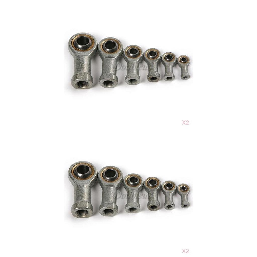 4x (M6+M8) 6mm Male Ball Joint Rod End Hand Oscillating Bearing Bolt Thread