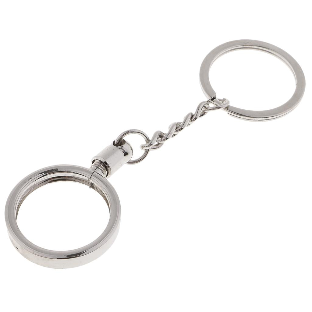 2pcs Coin keyring Pendant Keychain Commemorative Key Ring 25mm
