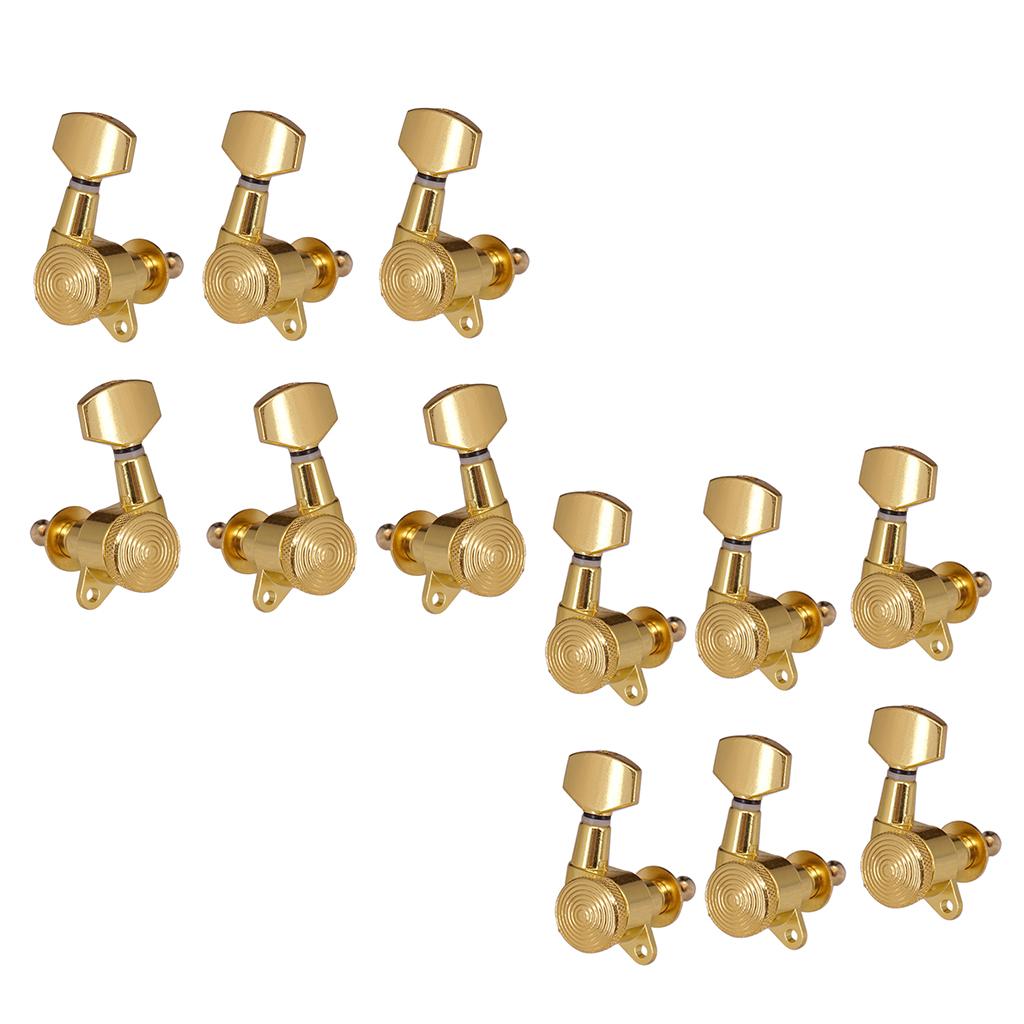 1 Set 3R3L+6R Tuning Pegs Machine Heads for Acoustic Electric Guitar Parts