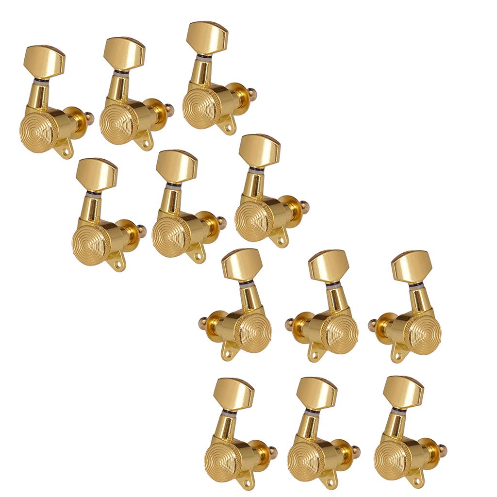 1 Set 3R3L+6R Tuning Pegs Machine Heads for Acoustic Electric Guitar Parts