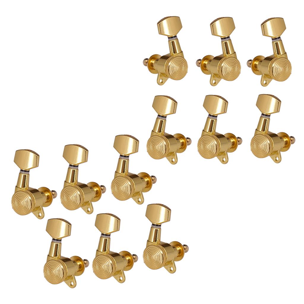 1 Set 3R3L+6R Tuning Pegs Machine Heads for Acoustic Electric Guitar Parts