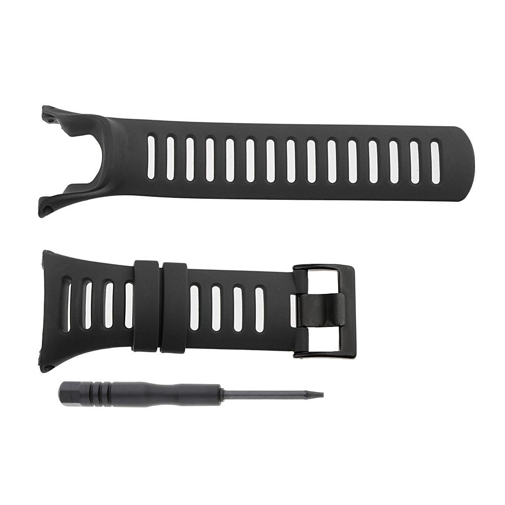 2 Pieces Rubber Wristwatch Bands for Suunto Ambit3 Ambit 2 Ambit 1 Replace