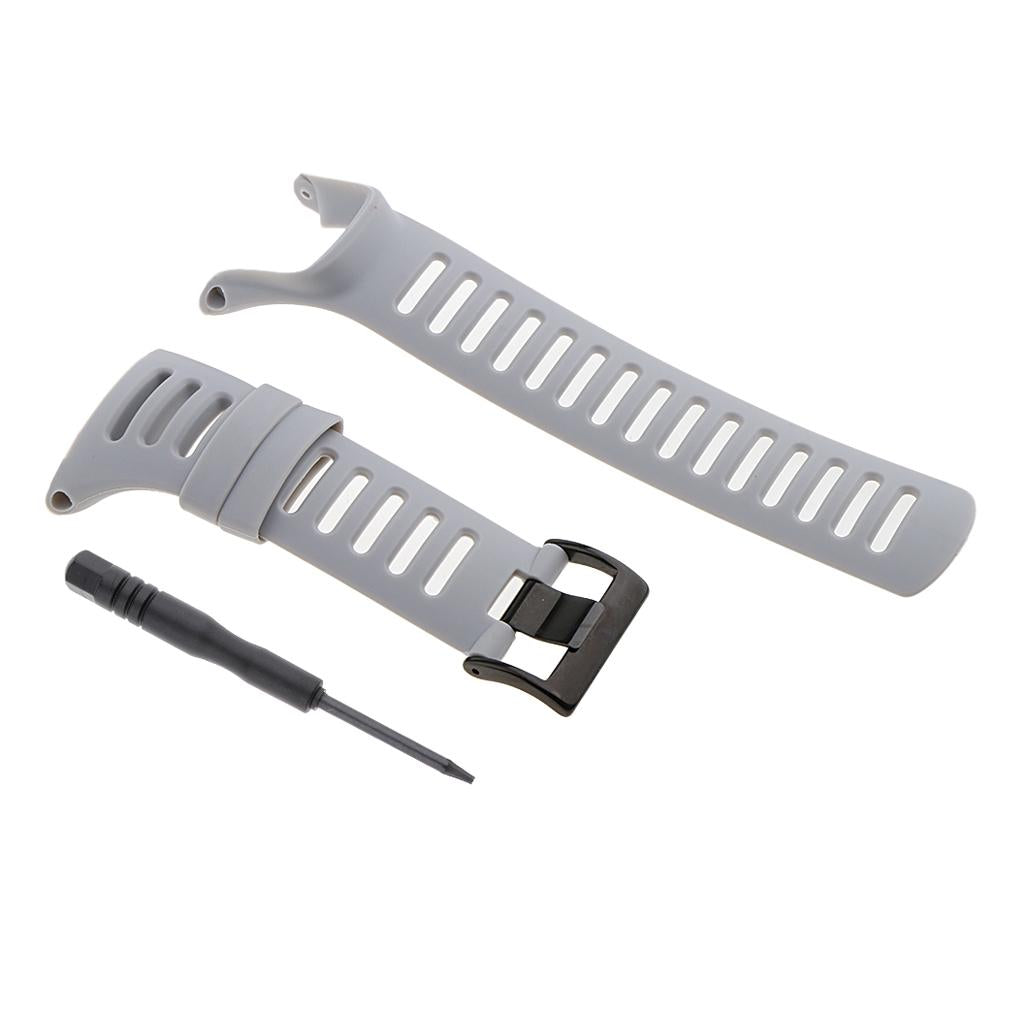 2 Pieces Rubber Wristwatch Bands for Suunto Ambit3 Ambit 2 Ambit 1 Replace