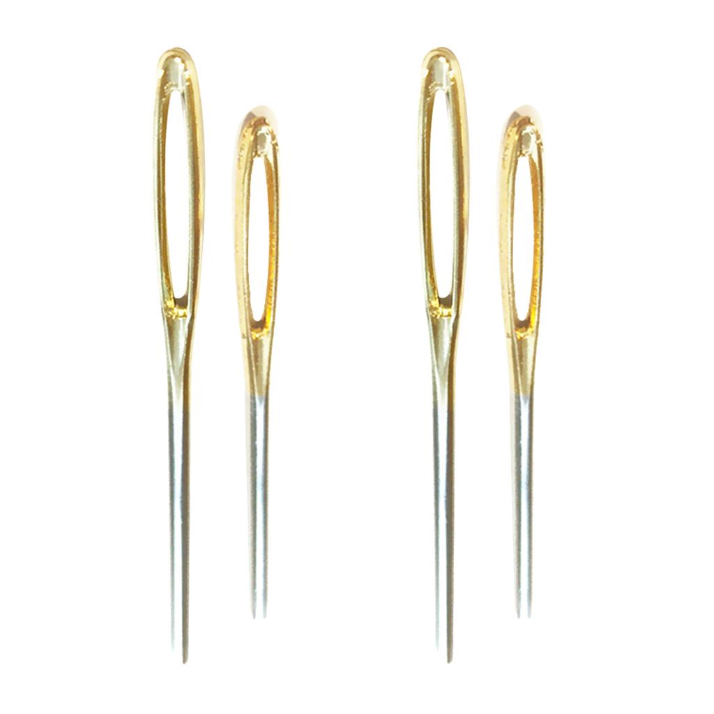 4pcs Large Eye Blunt Needles Wool Thick Knitter Yarn Hand Sewing Darning