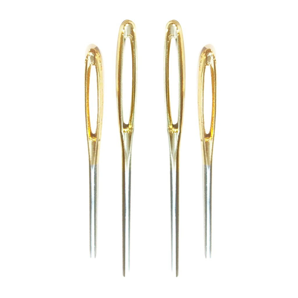 4pcs Large Eye Blunt Needles Wool Thick Knitter Yarn Hand Sewing Darning