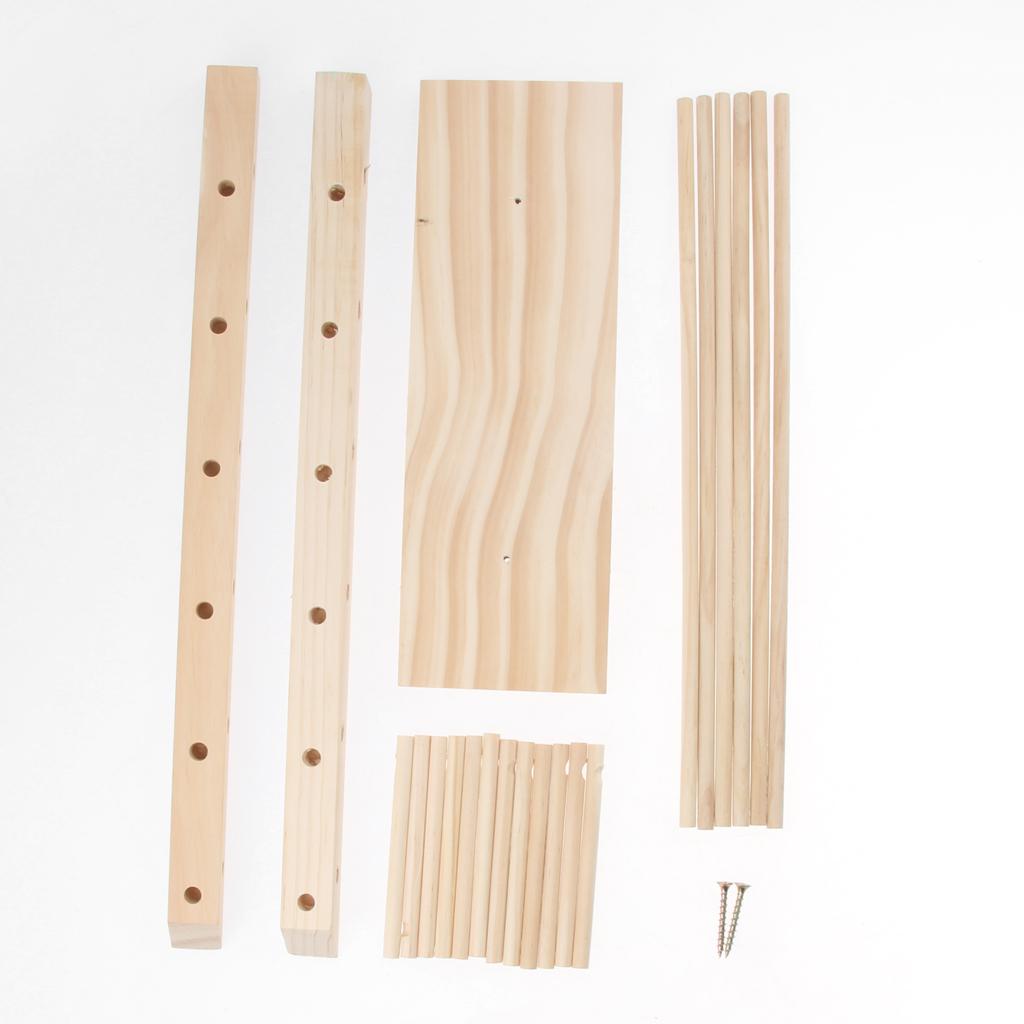 2pcs Wood Sunglasses Eyeglass Rack Display Stand Holder for 5 Pairs 12 Pairs