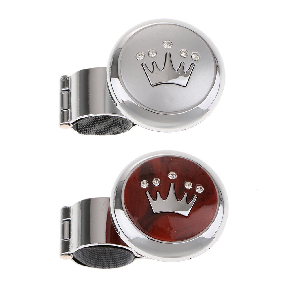 2Pcs Steering Wheel Aid Power Handle Assister Spinner Knob for Car Truck