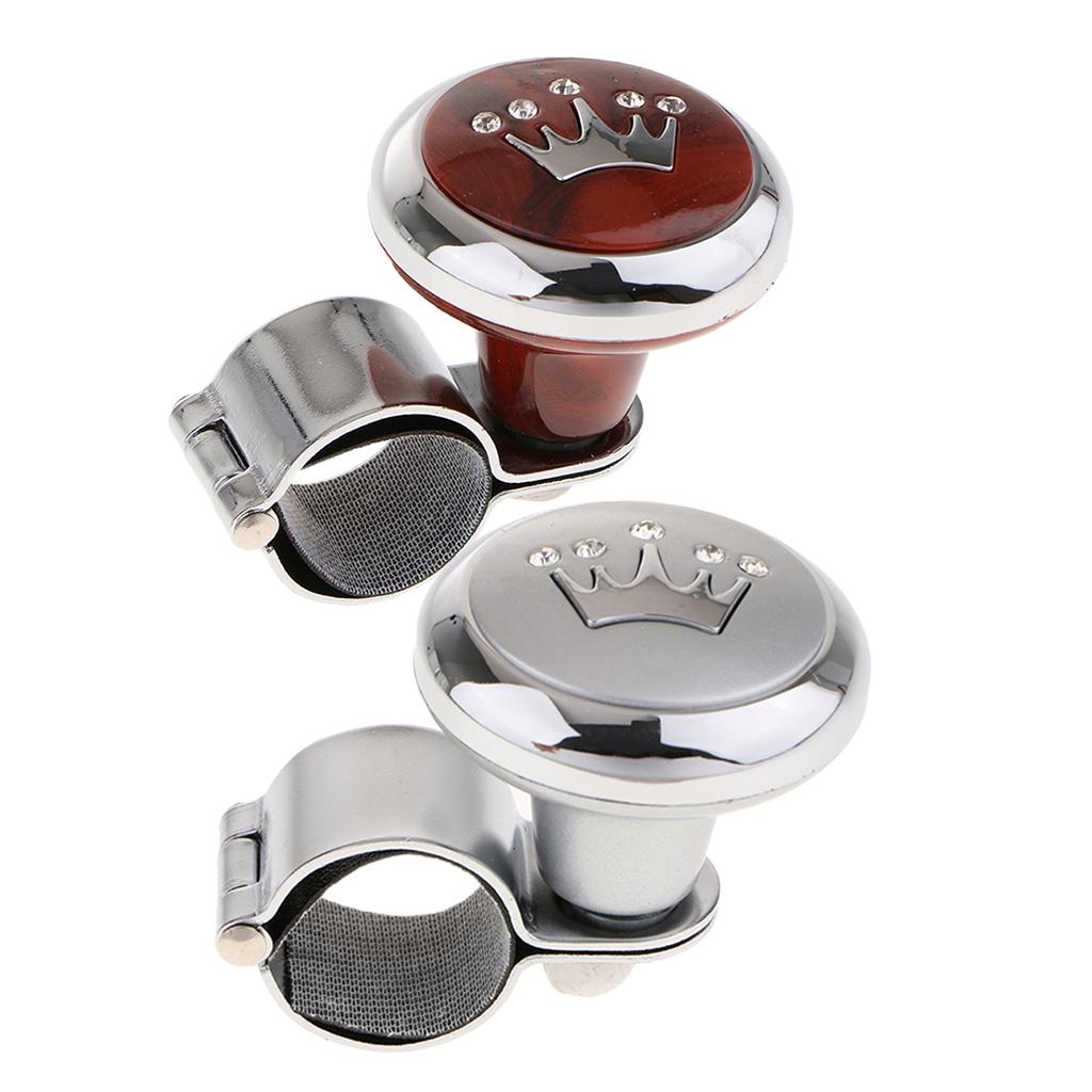 2Pcs Steering Wheel Aid Power Handle Assister Spinner Knob for Car Truck