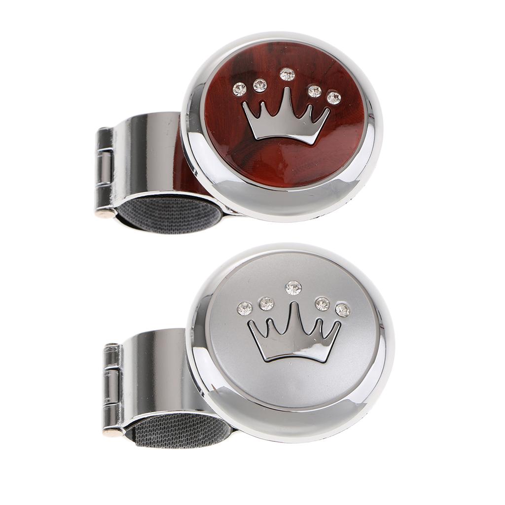 2Pcs Steering Wheel Aid Power Handle Assister Spinner Knob for Car Truck