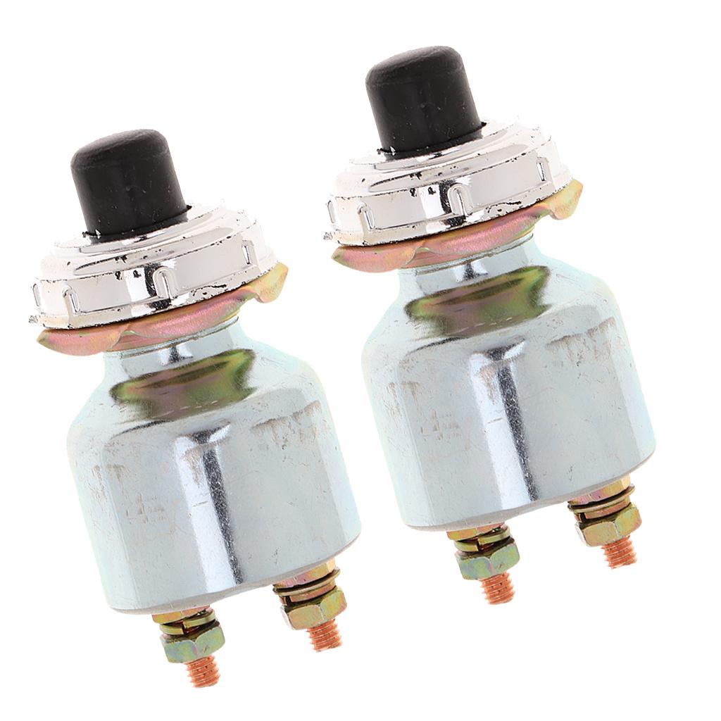 2Pcs 12V Car Truck Engine Start Push Button Switch Ignition Starter Kit K260