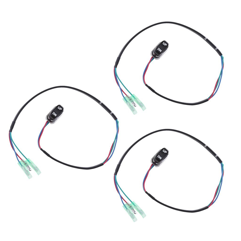 3pcs TRIM & TILT Switch A 703-82563-02-00 703-82563-01 for Yamaha Outboard